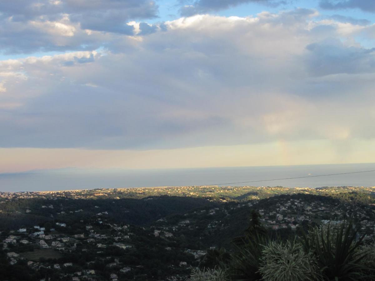 "Aux Balcons Du Riou" Avec Vue Mer 180 Degres Vence Kültér fotó
